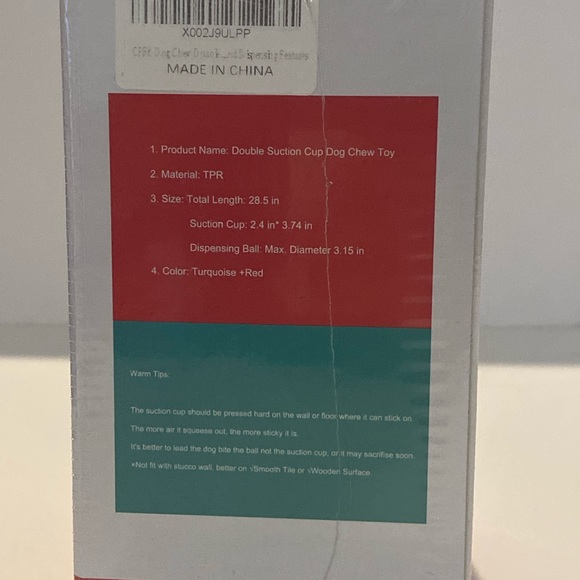 Dog Chew Toy Suction Cup Food Tug Dispensing Molar Cleaner Bell Forpets New - Picture 4 of 5